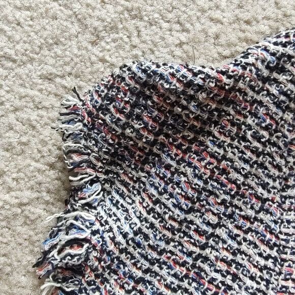 IRO tweed fringe short-sleeved boxy top size 2 XS - Picture 6 of 10